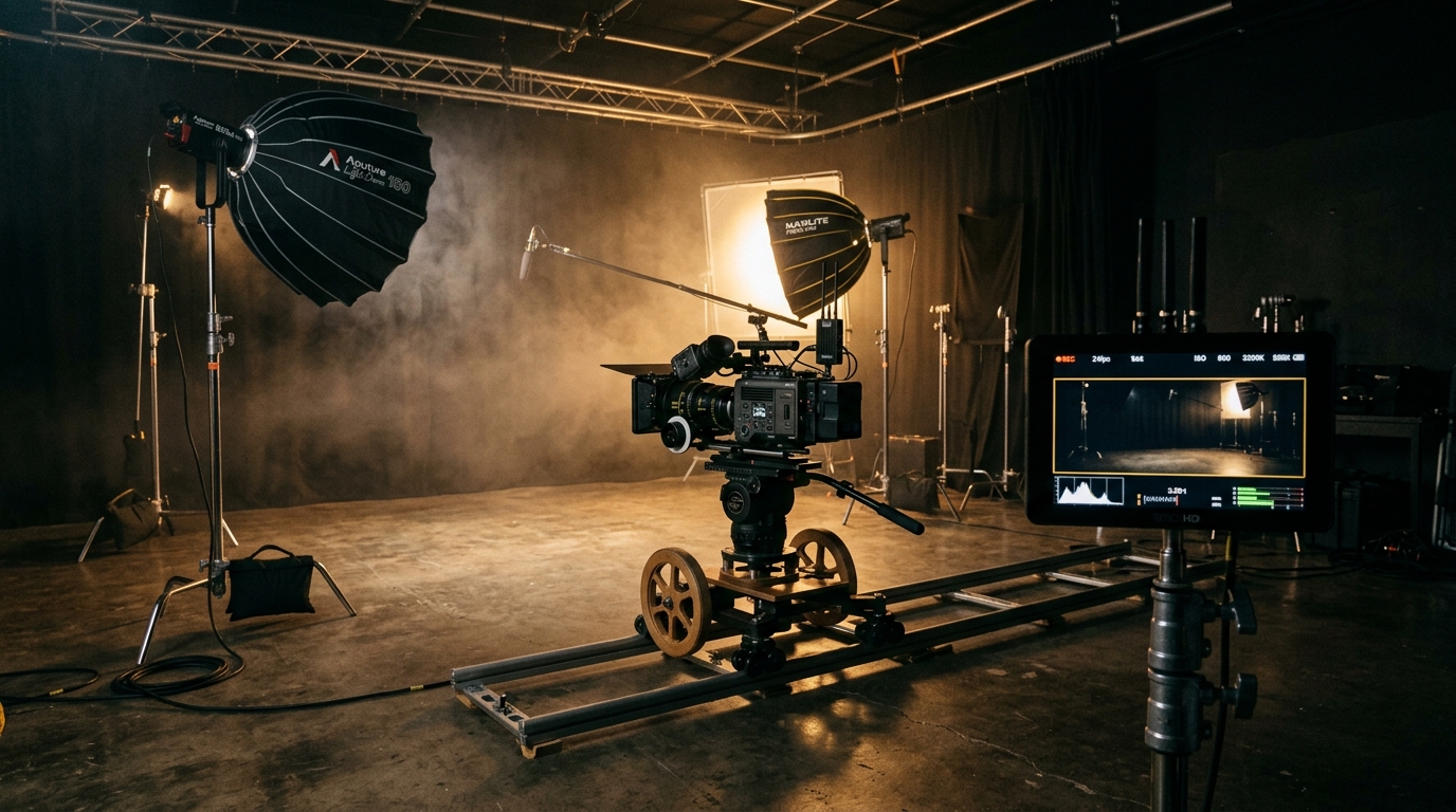 Broadcast 4K Video Production Studio Set